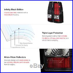 CHEVY 99-02 Silverado BRIGHT LED Black LED BackUp Tail Light Headlights Headlamp