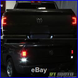 C Strip Design Black 2009-2017 Dodge Ram 1500 2500 3500 LED Tail Lights Lamps
