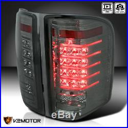 Chevy 2007-2014 Silverado 1500 2500HD 3500HD Smoke LED Rear Tail Brake Lights