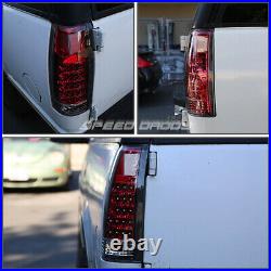 Chrome Headlight+amber Corner+bumper+red Led Tail Light For 94-02 Chevy C10 C/k