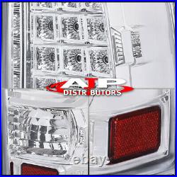 Chrome LED Tail Lights Brake Lamps Left+Right For 1999-2006 Silverado / Sierra