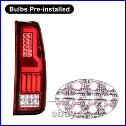 Chrome LED Tail Lights For 1999-2006 Chevy Silverado/GMC Sierra 1500 2500 3500