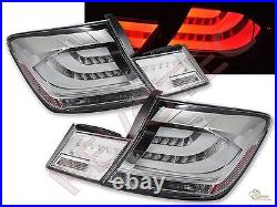 Chrome LED Tail Lights & Trunk Lid Lamps For Honda 13-15 Civic 4Dr Sedan