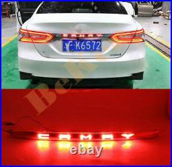 Chrome Rear Door Trunk LED Tail Light Cover For Toyota Camry 2018-21 Accessories