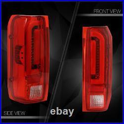 Chrome/RedTRON LED BAR3D Neon Tube Tail Light Lamp for 90-97 F150/F250/Bronco