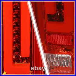 Chrome/RedTRON LED BAR3D Neon Tube Tail Light Lamp for 90-97 F150/F250/Bronco