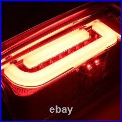 Chrome/RedTRON LED BAR3D Neon Tube Tail Light Lamp for 90-97 F150/F250/Bronco