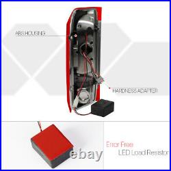 Chrome/Red FULL LED Tail Light Brake Lamp for 90-97 Ford F150/F250/F350/Bronco