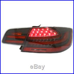 Clear/Black/Red LCI Facelift Style LED Taillights For 07-13 BMW E92 2DR Coupe
