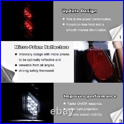 Clear For 88-98 Chevy GMC C/K 1500/2500/3500 Suburban LED Tail Lights Rear Lamps