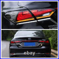 Clear LED Tail Lights For 2018-2020 Toyota Camry Rear Replacement Lamps Assembly