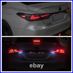 Clear LED Tail Lights For 2018-2020 Toyota Camry Rear Replacement Lamps Assembly