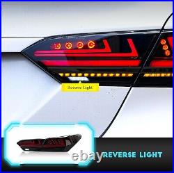 Clear LED Tail Lights For Toyota Camry 2018-2022 4Pcs Rear Start UP Animation