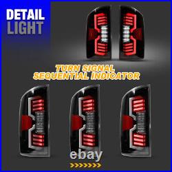 Clear LED Tail Lights for 02-06 Dodge Ram 1500 2500 3500 Sequential Turn Signal