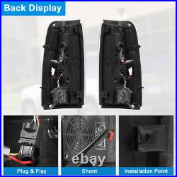 Clear LED Tail Lights for 1999-2006 Chevy Silverado 99-2002 GMC Sierra 1500 2500