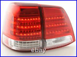 Clear Led Tail Lights Rear Lamps For Toyota Land Cruiser Fj200 2007-2008 Model