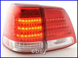 Clear Led Tail Lights Rear Lamps For Toyota Land Cruiser Fj200 2007-2008 Model