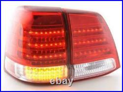 Clear Led Tail Lights Rear Lamps For Toyota Land Cruiser Fj200 2007-2008 Model