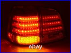 Clear Led Tail Lights Rear Lamps For Toyota Land Cruiser Fj200 2007-2008 Model