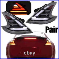 Clear Lens Full LED Tail Lights for 2009-20 Nissan 370z