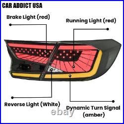 Clear Lens LED Tail Lights for 2018-2022 Honda Accord Sedan 10th Gen Rear Lights