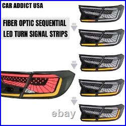 Clear Lens LED Tail Lights for 2018-2022 Honda Accord Sedan 10th Gen Rear Lights