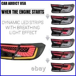 Clear Lens LED Tail Lights for 2018-2022 Honda Accord Sedan 10th Gen Rear Lights