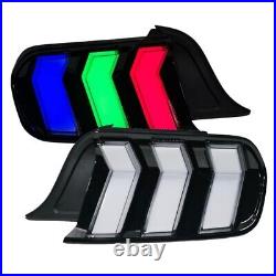 Clear Lens RGB LED Tail Lights For 2015-2023 Ford Mustang S550 Rear Light 1 Pair