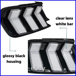 Clear Lens RGB LED Tail Lights For 2015-2023 Ford Mustang S550 Rear Light 1 Pair