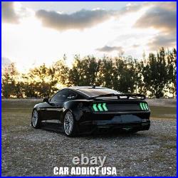 Clear Lens RGB LED Tail Lights For 2015-2023 Ford Mustang S550 Rear Light 1 Pair