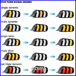 Clear Lens RGB LED Tail Lights For 2015-2023 Ford Mustang S550 Rear Light 1 Pair