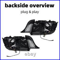 Clear Lens RGB LED Tail Lights For 2015-2023 Ford Mustang S550 Rear Light 1 Pair