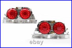 Clear Red LED Tail Lights for 95-98 Nissan Skyline R33 GTR GTST RB26 taillights