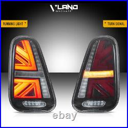 Clear VLAND For Mini Cooper R50 R52 R53 2001-2006 LED Tail Lights WithSequential