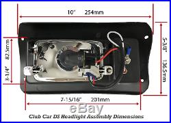 Club Car DS Adjustable LED Headlights & LED Tail-Lights Kit 1993 & UP