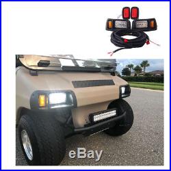 Club Car DS LED Light Kit Adjustable Headlights / Tail Lights 93+ G&E Golf Cart