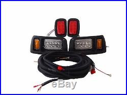 Club Car DS LED Light Kit Adjustable Headlights / Tail Lights 93+ G&E Golf Cart