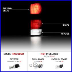 Cree LED Backup Tail Lights PAIR Assembly For 97-03 Jeep Cherokee XJ Red Smoke