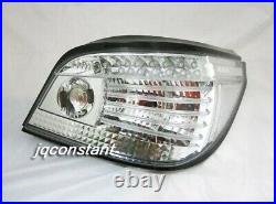 Crystal LED Tail Lights CHROME for BMW E60 2004-2007 5-Series PREFACELIFT