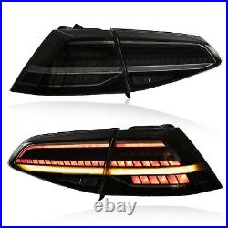Customized MK7.5 Style SMOKE FULL LED Taillights for 16-17 VW Golf MK7 / GTI