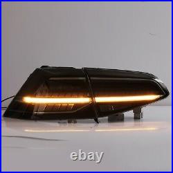 Customized MK7.5 Style SMOKE FULL LED Taillights for 16-17 VW Golf MK7 / GTI