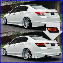 Customized Smoked Taillights with LED RUNNING LIGHT for 08-12 Honda Accord Sedan