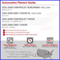 DARKEST SMOKE LED Tail Lights For 2000-2006 GMC Yukon XL Chevy Tahoe Suburban
