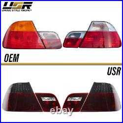 DEPO M3 Red/Smoke LED Rear 4PCS Tail Lights For 2000-2003 BMW E46 2 Door Coupe