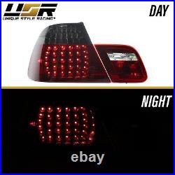 DEPO M3 Red/Smoke LED Rear 4PCS Tail Lights For 2000-2003 BMW E46 2 Door Coupe