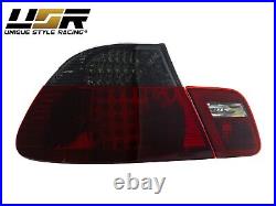 DEPO M3 Red/Smoke LED Rear 4PCS Tail Lights For 2000-2003 BMW E46 2 Door Coupe