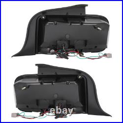 DOT For 2005-2009 Ford Mustang Smoked LED Tube Signal Tail Lights Brake Lamps