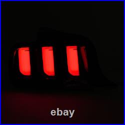 DOT For 2005-2009 Ford Mustang Smoked LED Tube Signal Tail Lights Brake Lamps