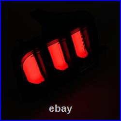 DOT For 2005-2009 Ford Mustang Smoked LED Tube Signal Tail Lights Brake Lamps