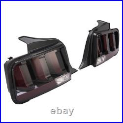 DOT For 2005-2009 Ford Mustang Smoked LED Tube Signal Tail Lights Brake Lamps